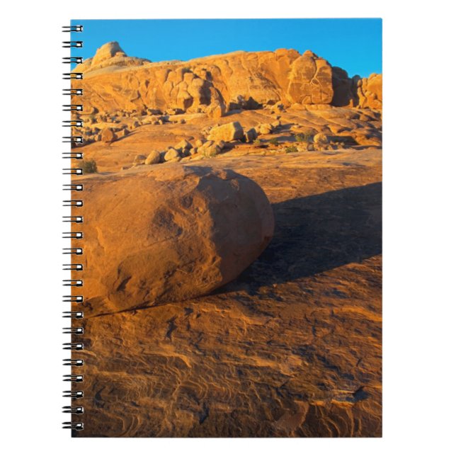 USA, Utah, Moab, Sandstone Spiral Notebook (Front)