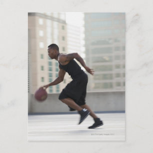 USA, Utah, Salt Lake City, Young man playing Postcard