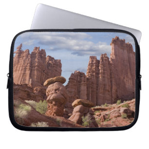 USA, Utah. View of Fisher Towers. Credit as: Don Laptop Sleeve