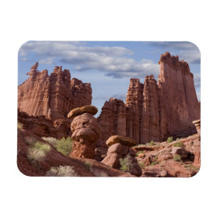 USA, Utah. View of Fisher Towers. Credit as: Don Magnet