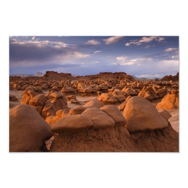 USA; Utah. View of Goblin Valley State Park at Photo Print (Front)