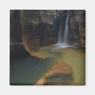 USA, Utah, Zion National Park. Keyhole Falls in Magnet