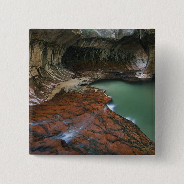 USA, Utah, Zion National Park. Scenic from 3 15 Cm Square Badge (Front)