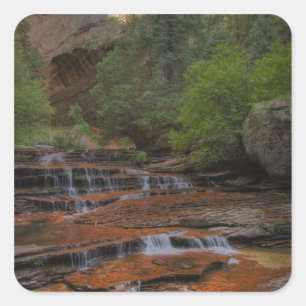 USA, Utah, Zion National Park. Scenic from the Square Sticker