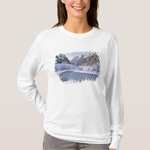USA, Utah, Zion NP. New snow covers the canyon T-Shirt