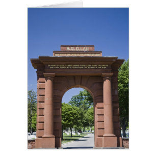 USA, VA, Arlington. McClellan Gate at Arlington