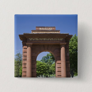 USA, VA, Arlington. McClellan Gate at Arlington 15 Cm Square Badge