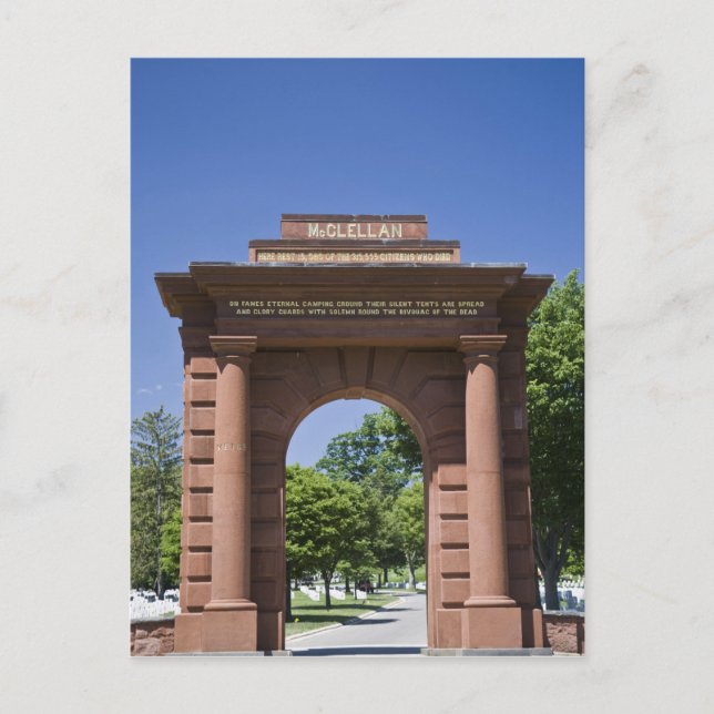 USA, VA, Arlington. McClellan Gate at Arlington Postcard (Front)