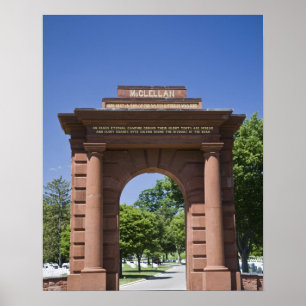 USA, VA, Arlington. McClellan Gate at Arlington Poster