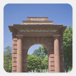 USA, VA, Arlington. McClellan Gate at Arlington Square Sticker