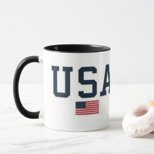 USA varsity letters American Flag Gym Sports Mug