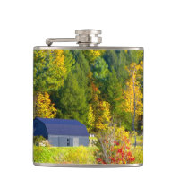 USA, Vermont. Fall foilage along Highway 100.
