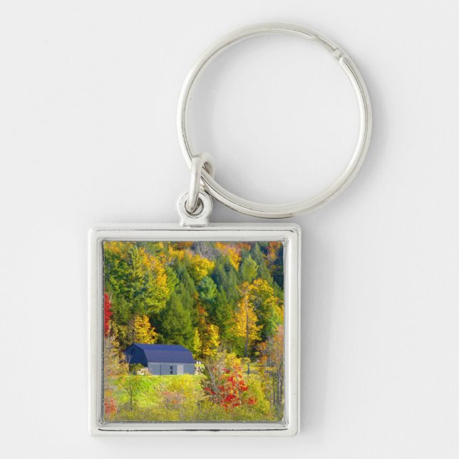 USA, Vermont. Fall foilage along Highway 100. Key Ring (Front)