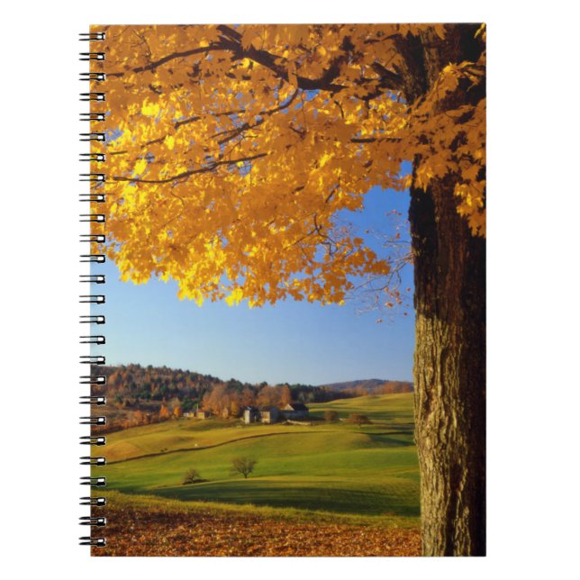 USA, Vermont. Farm Scenic Near South Woodstock Spiral Notebook (Front)