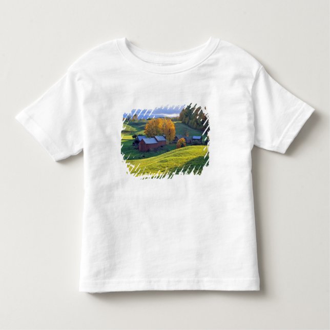 USA, Vermont, Jenne Farm. Rolling green hills Toddler T-Shirt (Front)