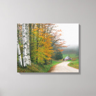 USA, Vermont. Sugar House Near The Town Of South Canvas Print