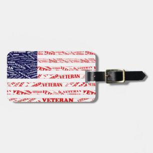 USA Veteran Luggage Tag