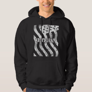 USA Veteran - white vintage Hoodie