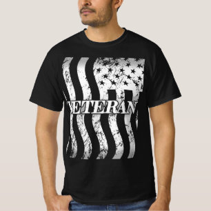 USA Veteran - white vintage vertical T-Shirt