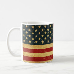 USA Vintage Grunge Flag Mug