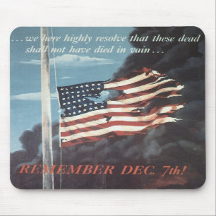 USA Vintage War Poster Mouse Pad