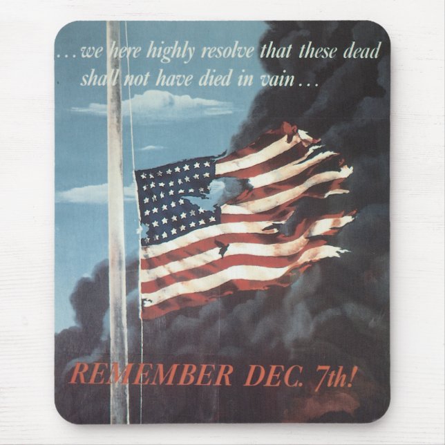 USA Vintage War Poster Mouse Pad (Front)