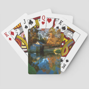 USA, Virginia, Blue Ridge Parkway, Mabry Mill Playing Cards