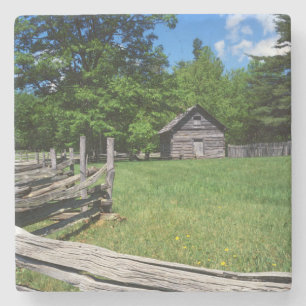 USA, Virginia, Blue Ridge Parkway, The Puckett 2 Stone Coaster
