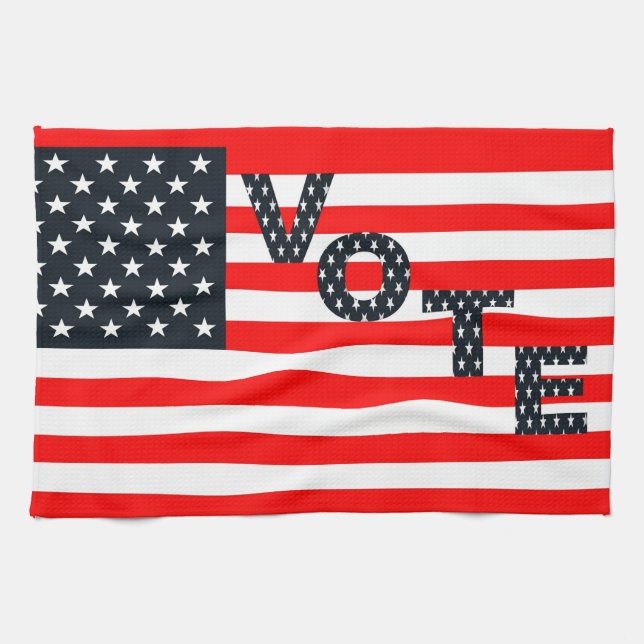 Usa Vote Tea Towel (Horizontal)