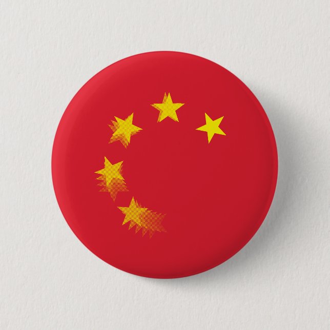 USA vs. CHINA / CHINA 6 Cm Round Badge (Front)