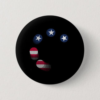 USA vs. CHINA / USA 6 Cm Round Badge