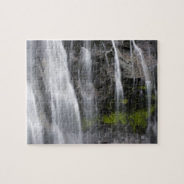 USA, WA, Mt. Rainier NP, Narada Falls Jigsaw Puzzle (Horizontal)