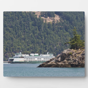 USA, WA. Washington State Ferries Plaque