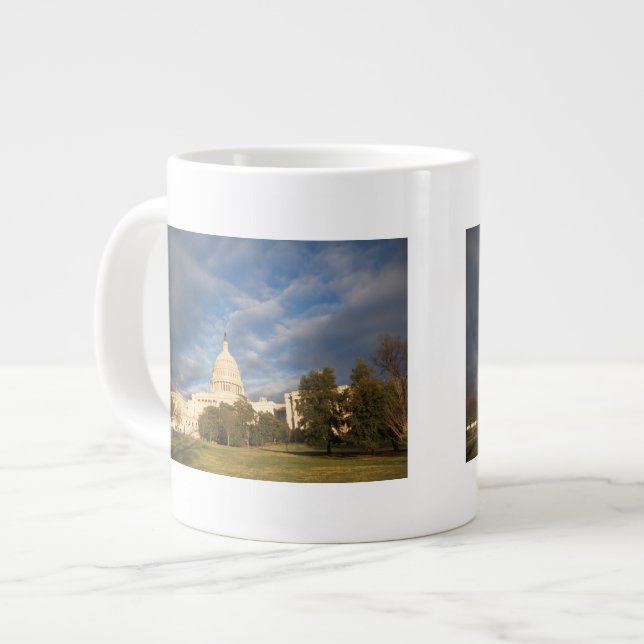 USA, Washington DC, Capitol building Large Coffee Mug (Front Left)