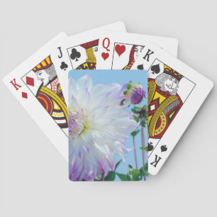 USA, Washington. Detail Of Dahlia Flowers Playing Cards