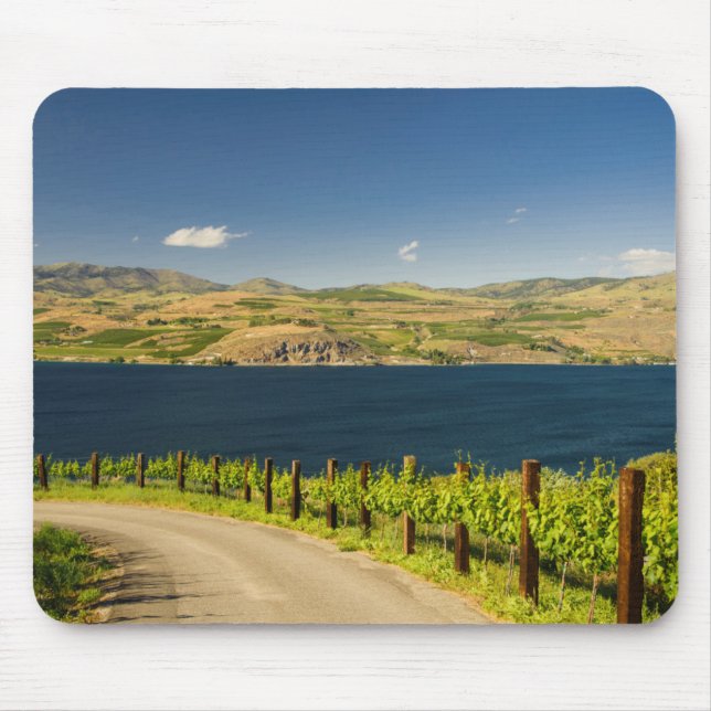 USA, Washington, Lake Chelan. Vineyard Mouse Pad (Front)