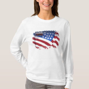 USA, Washington, Moses Lake. Flag wall mural on T-Shirt
