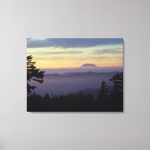 USA, Washington. Mount St. Helens seen through Canvas Print