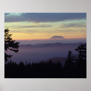 USA, Washington. Mount St. Helens seen through Poster
