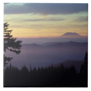 USA, Washington. Mount St. Helens seen through Tile