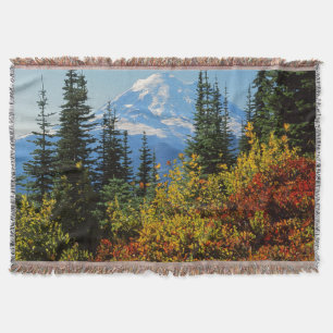 USA, Washington, Mt. Rainier National Park 2 Throw Blanket