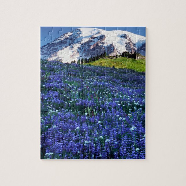 USA, Washington, Mt. Rainier National Park. Mt. Jigsaw Puzzle (Vertical)