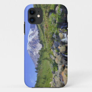 USA, Washington, Mt. Rainier NP, Mt. Rainier and 2 iPhone 11 Case