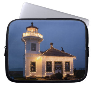 USA, Washington, Mukilteo. Mukilteo Lighthouse Laptop Sleeve