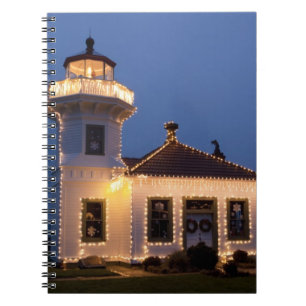 USA, Washington, Mukilteo. Mukilteo Lighthouse Spiral Notebook