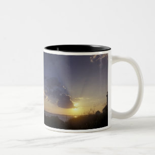 USA, Washington, near Port Townsend. Point Two-Tone Coffee Mug