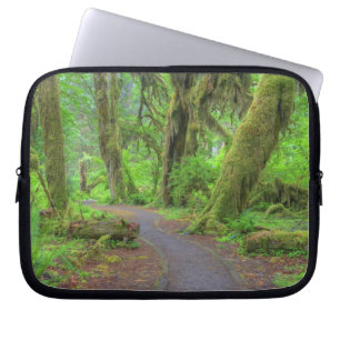 USA, Washington, Olympic National Park, Hoh Rain Laptop Sleeve