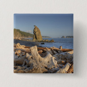 USA, Washington, Olympic National Park, Rialto 15 Cm Square Badge