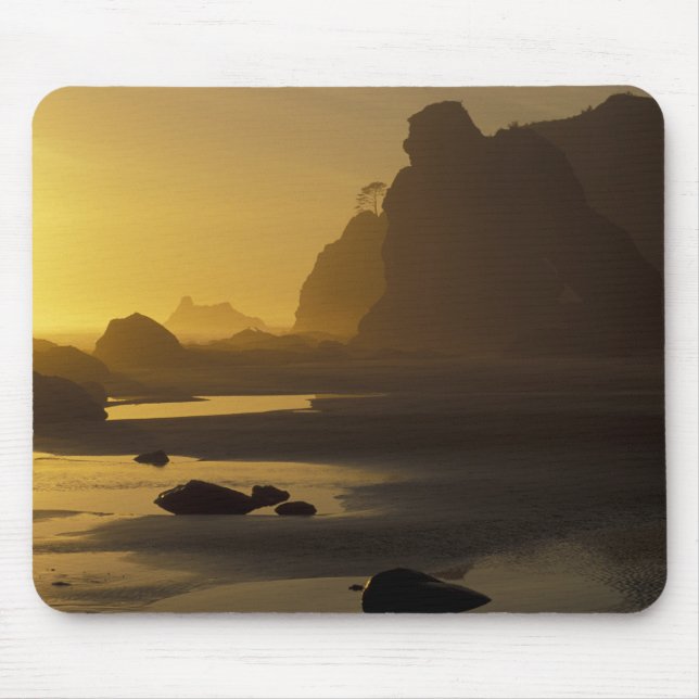 USA, Washington, Olympic Nat'l Park, Sunset, Mouse Pad (Front)