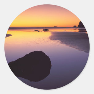 USA, Washington, Olympic Peninsula Classic Round Sticker
